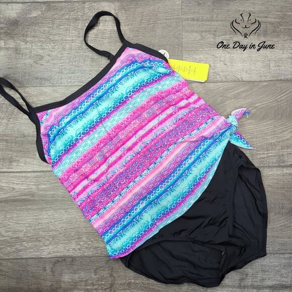 Sportswear Double Up One Piece Swimsuit Size L - Picture 1 of 4